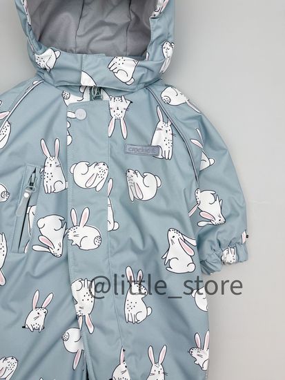 Комбинезон демисезонный "Зайчата" холодная мята