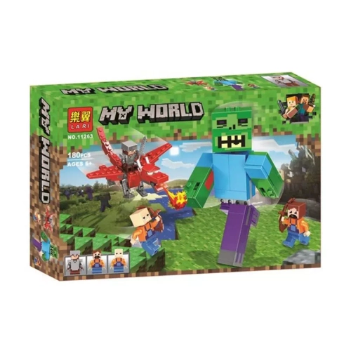 Конструктор Майнкрафт "Битва с Зомби-великаном" 180 дет.