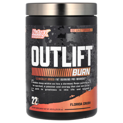 Nutrex Research, Outlife, Burn, Florida Crush, 426,9 г (15,06 унции)