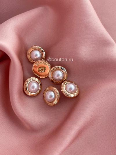 Пуговицы Шан. Жемчуг золото 13 мм