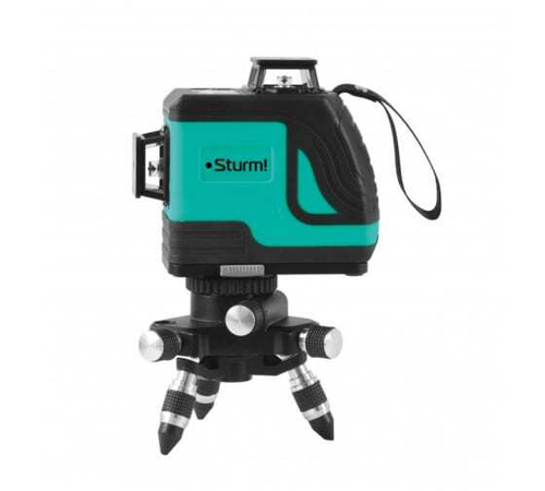 УРОВЕНЬ ЛАЗЕРНЫЙ STURM! 12 ЗЕЛЁНЫХ ЛУЧЕЙ 3X360° 4010-12-AL