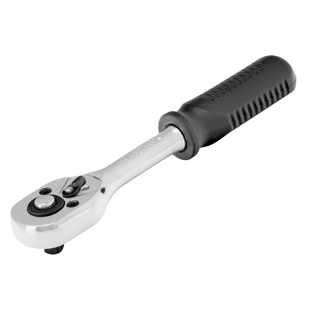 Ключ-трещотка 1/4", 45 зубьев, с быстрым сбросом, CrV, хром Сибртех 14000