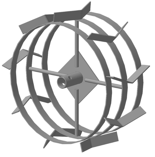Грунтозацепы для МБ (круглый вал d-30мм) D-445мм Ш-180мм втулка 85мм 3 обода (комплект 2шт)