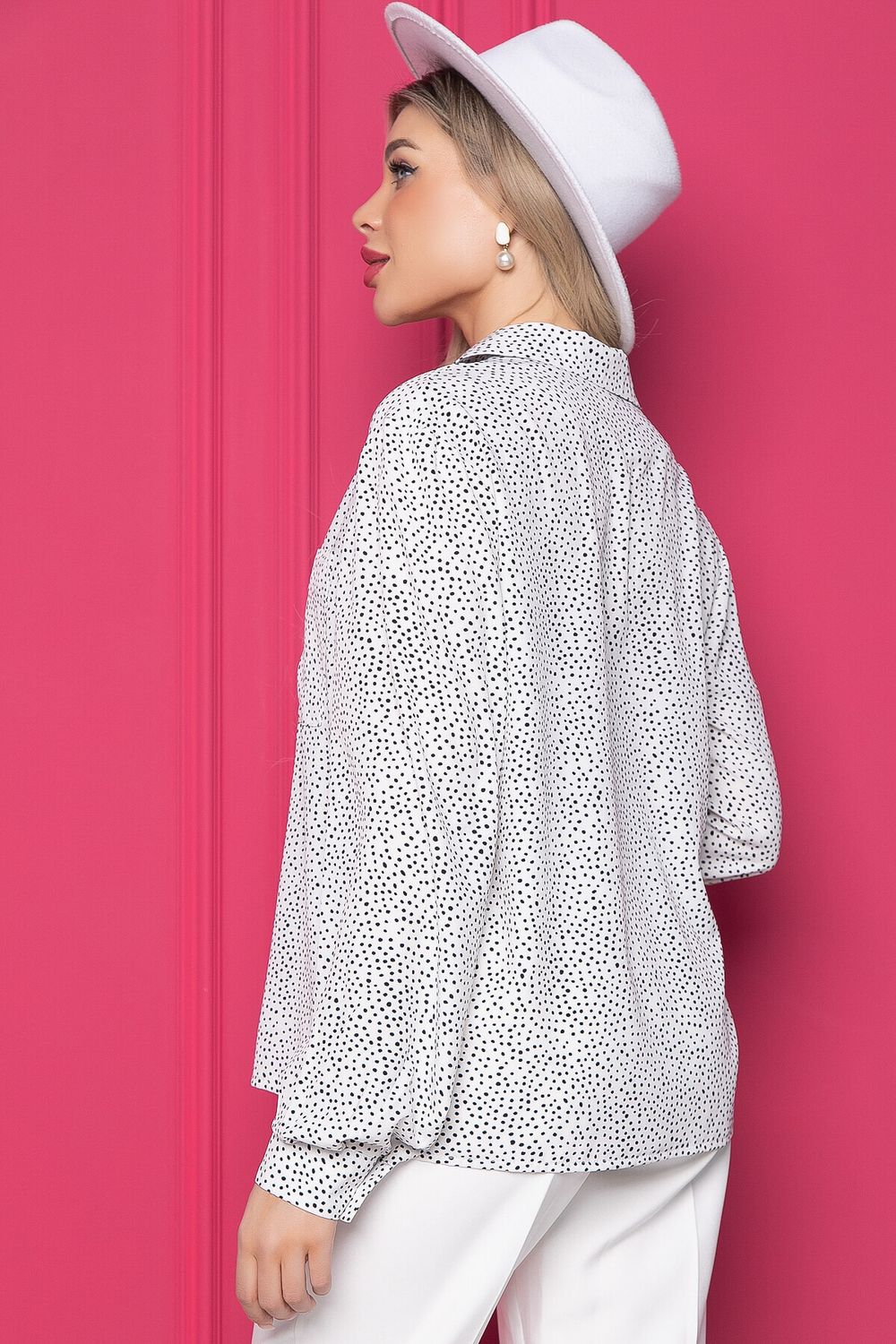 Блуза "Прима" (белая) Б8725 LT Collection