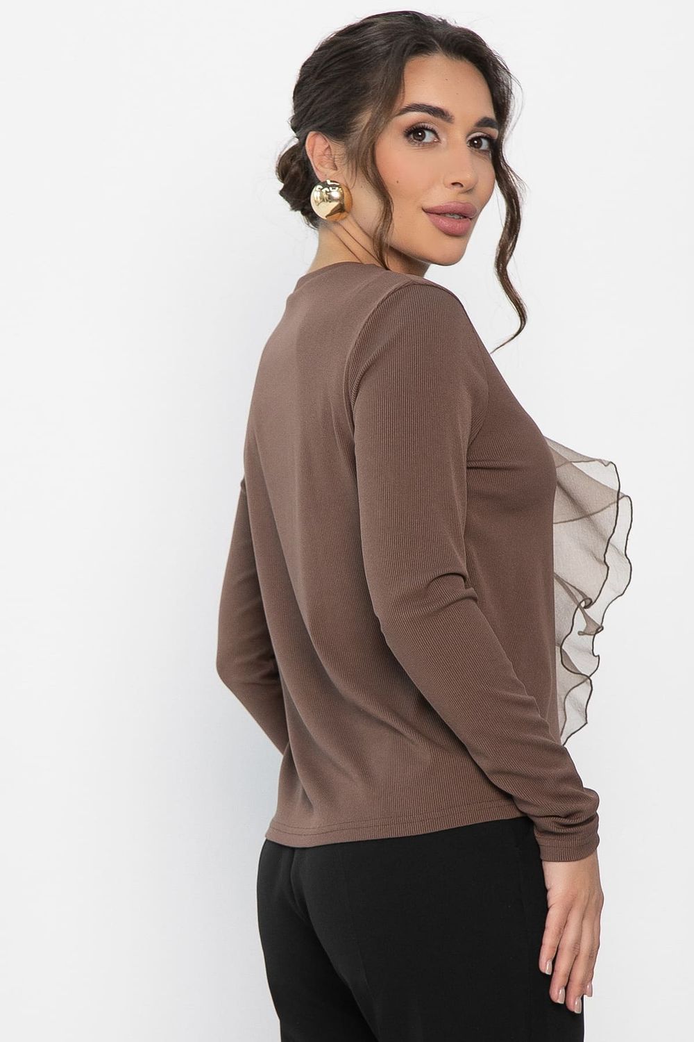 Блуза Риана (коричневая) Б14223-5М LT Collection