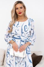 Платье Марго (белый/голубой) Р11-1245/4 Nikol