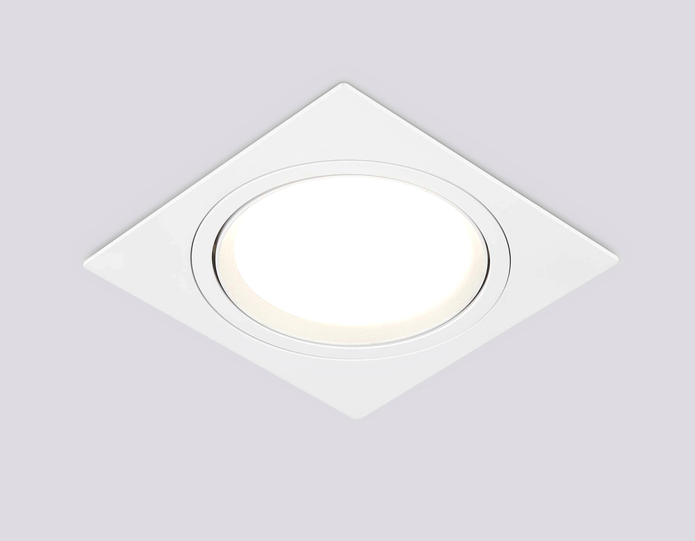 Светильник встраиваемый поворотный точечный TN51915 WH белый GX53 max 12W 115*115*23