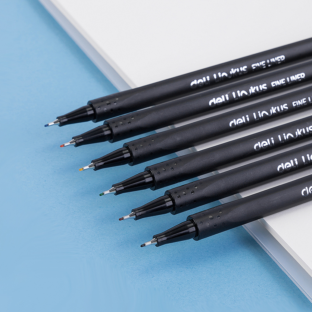 Набор линеров DELI "Linkus", 6 цветов