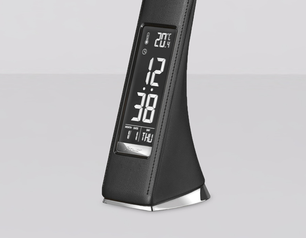 DE509 BK черный LED 3000-6400K 6W+LCD 2W