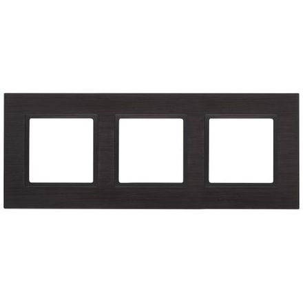 Рамка 3-м 14-5203-05 металл Elegance черный+антрацит ЭРА Б0034555