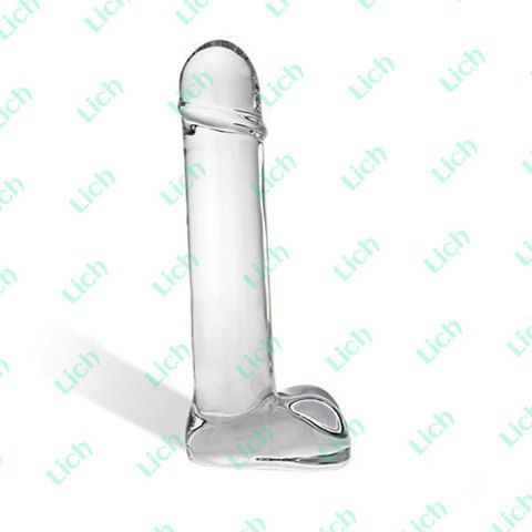 Реалистичный фаллос из стекла Straight Shooter, 22 см
