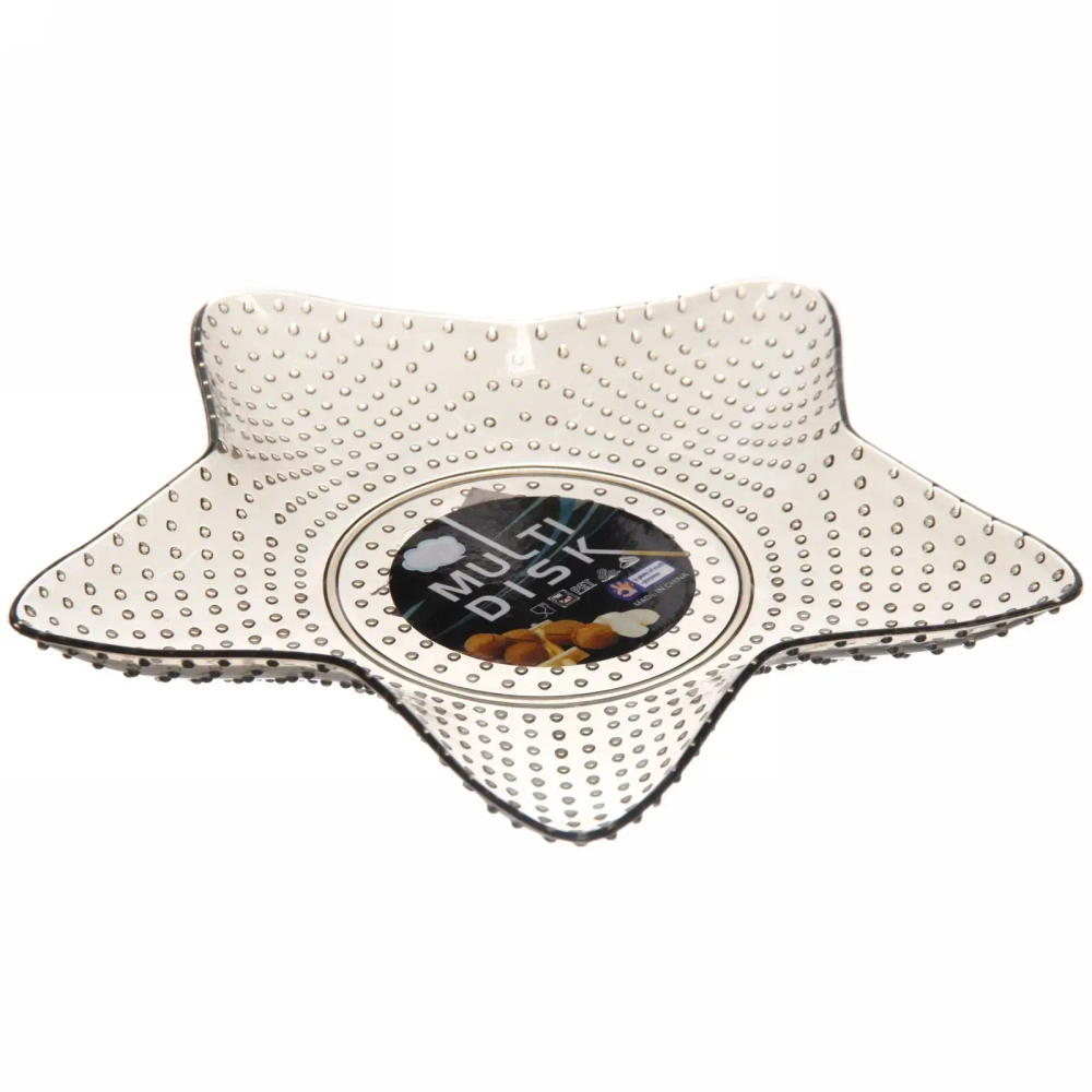 Тарелка пластиковая «Звезда» 16,5см кофейная