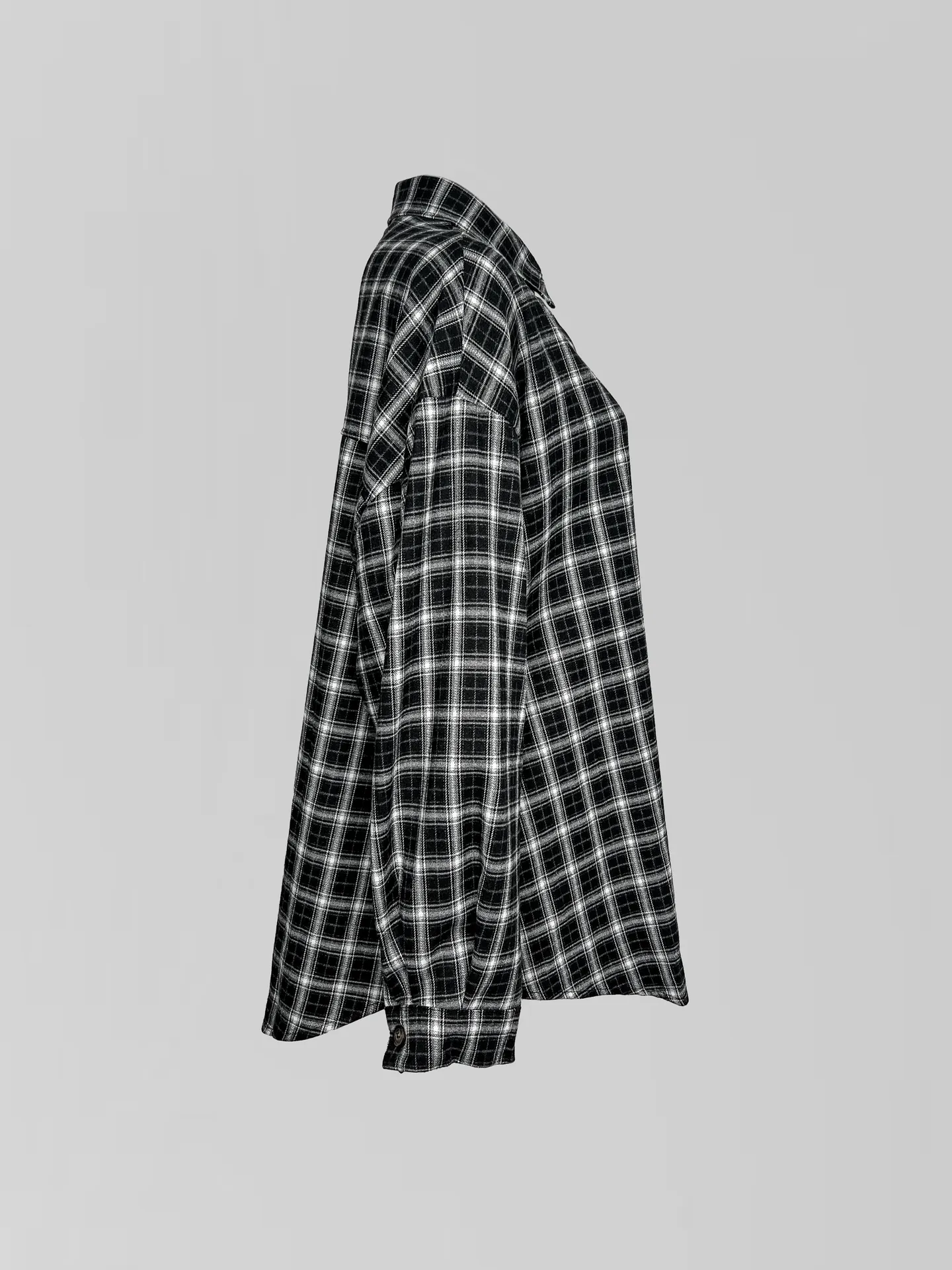 Рубашка Lan Lan 9136 удлиненная в клетку