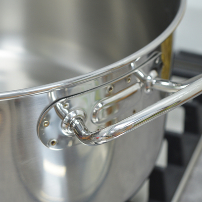 Кастрюля 10л нерж цельнотянутая