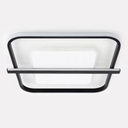 Светильник потолочный светодиодный ЭРА Модерн Franco CLL-1-107-RC BK с ДУ 107W 3000-6000K черный | Светильники SPB-6 с ДУ