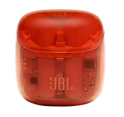 Кейс для наушников JBL TUNE225TWS, прозрачно-оранжевый, б/у
