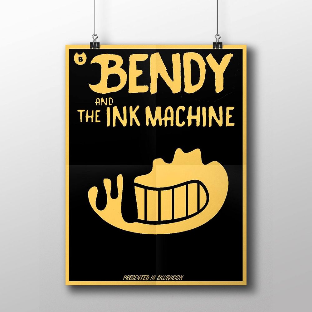 Плакат &quot;BENDY AND THE INK MACHINE&quot;