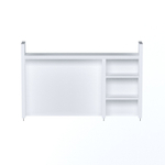 Надстройка для стола письменного КОМПИ, 105х17х65, белый