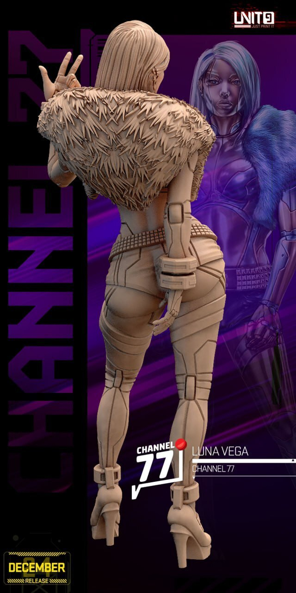 77 канал Cyberpunk - Luna Vega - Channel 77 Миниатюры 32-56-75mm (56mm / 2)