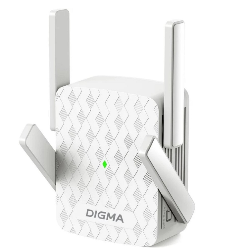 Усилитель Wi-Fi сигнала Digma D-WR310 (D-WR310V2) Повторитель беспроводного сигнала N300 Wi-Fi белый