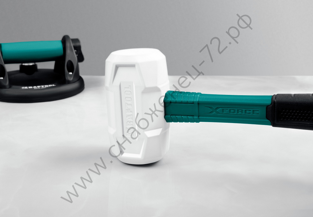 KRAFTOOL X-FORCE 450 г белая, Резиновая киянка (2077-45)