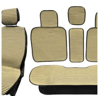 Накидки сидений ПОЛНЫЙ Coolpart MAXIMAL (к-т9пр) - JJ-91-BLBG - Ткань черный/бежевый