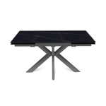 Стол раскладной Strong (140+40+40), керамика матовая Black Gold