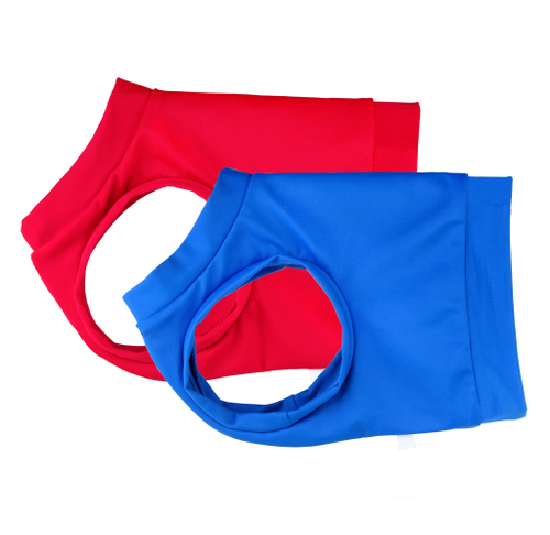 Набор из двух маек для курсинга DOGLEA (красная, голубая)