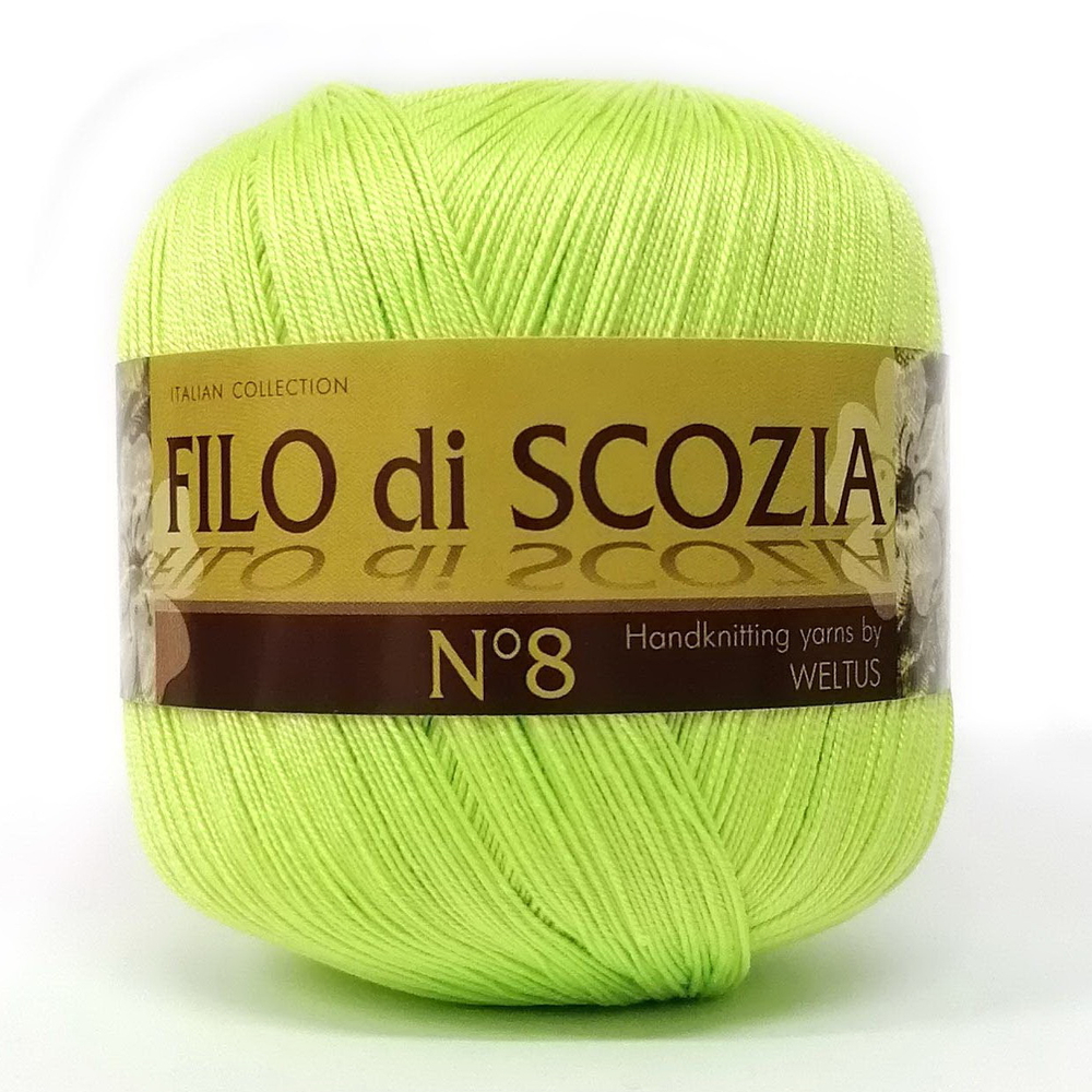 Пряжа Filo Di Scozia №8 50г, 340м, 100%мерсеризованный хлопок (цена за 1 шт)