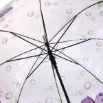 Зонт-трость женский купол «Цветы», 8 спиц, цвет микс, d-80см, длина в слож. виде 82см