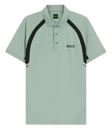 Мужское теннисное поло BOSS TOC Spin CB - open green