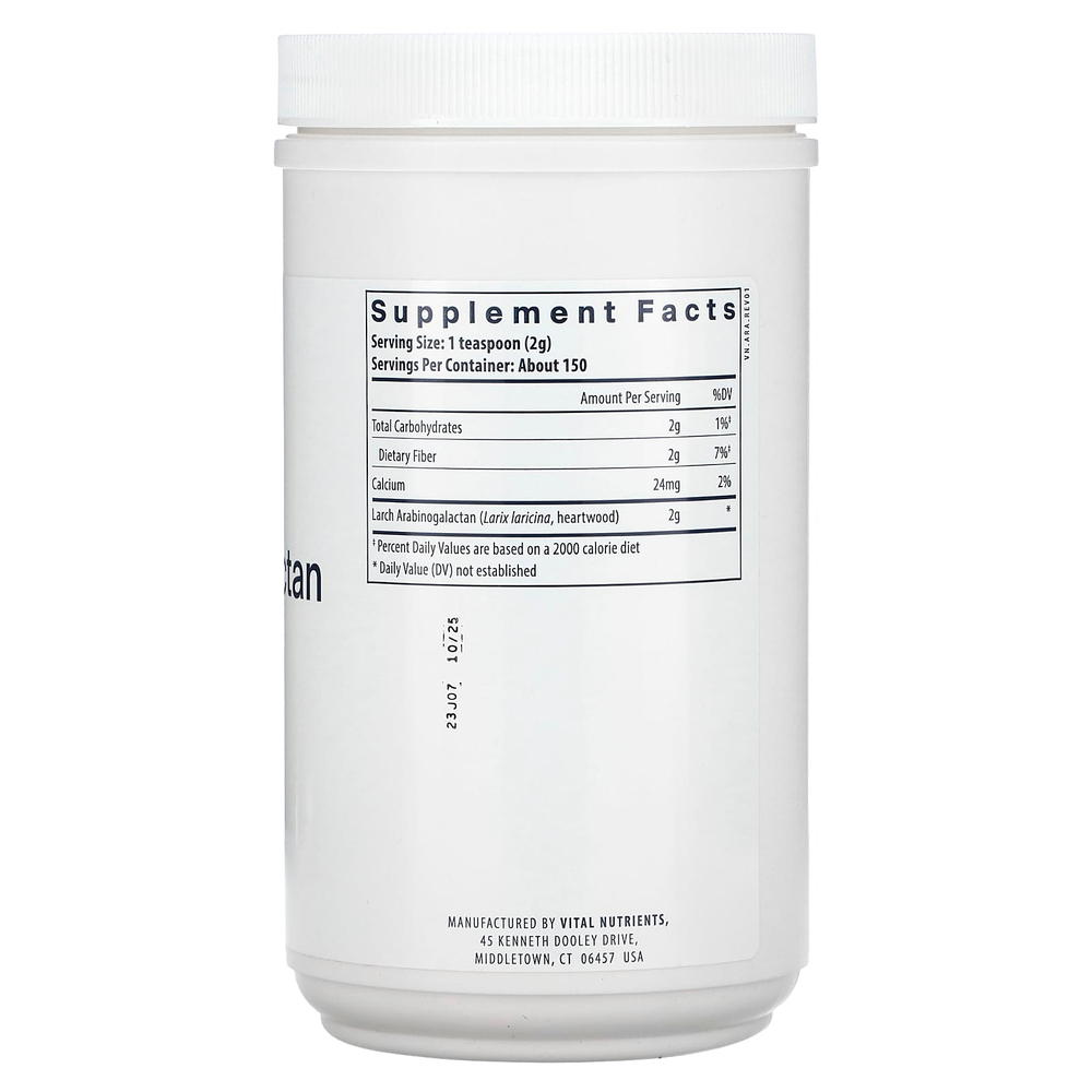 Vital Nutrients, арабиногалактан в порошке, 300 г (10,6 унции)