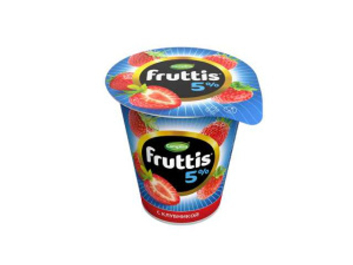 Фруттис 5% Йогурт Пастеризованный с Клубникой 290гр