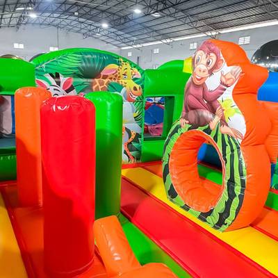 Коммерческий батут «Сафари-экскурсия-2 без горки» 5*4*2.5