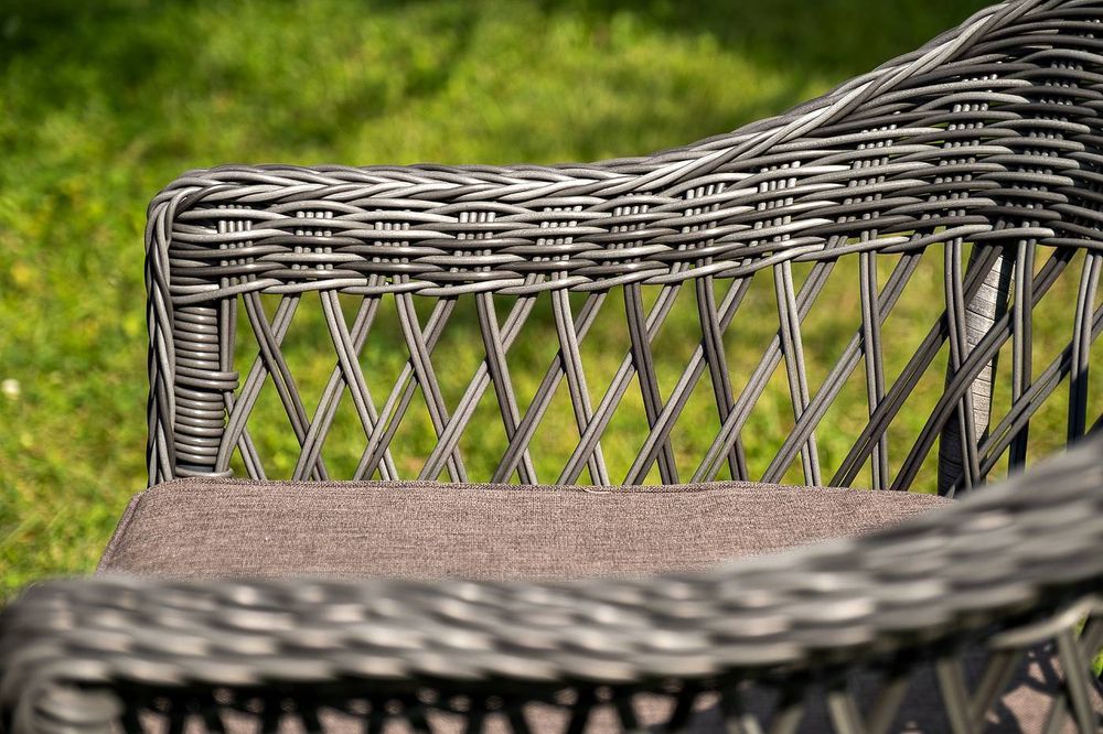 "Эспрессо–150 S" обеденная группа плетеная, цвет графит