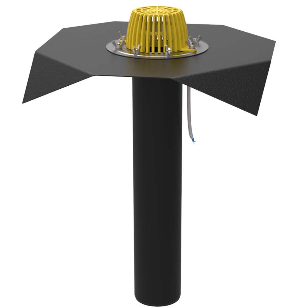 ТП-01.100/6/В-Э Воронка кровельная с битумным фартуком Dn110 L600мм