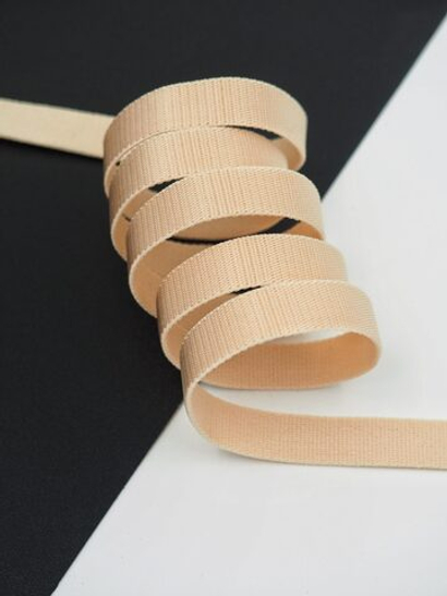 Резинка бретелечная бежевая глянцевая ширина 10 мм Lauma (Латвия)
