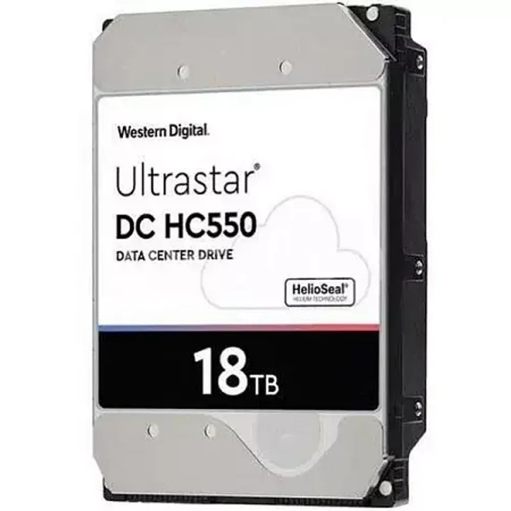 Western Digital Ultrastar DC HDD Server (3.5in 26.1MM 18TB 512MB 7200RPM SATA ULTRA 512E SE NP3 DC HC550) SKU: 0F38459