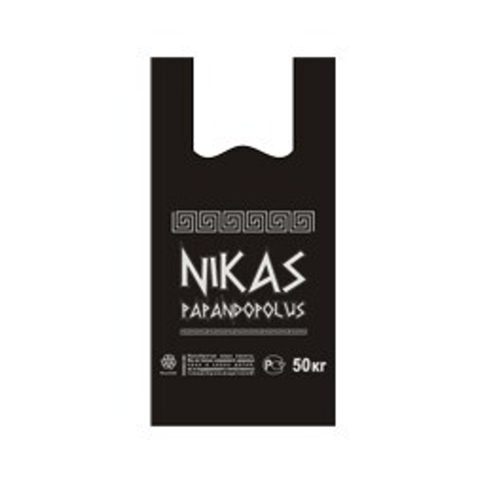 Майка 30+16*55см 25мкм 1/100шт Нинас черная
