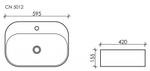 Раковина Ceramica Nova Element 59,5 см CN5012