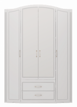 Шкаф для одежды 4-х дверный с ящиками Виктория 02