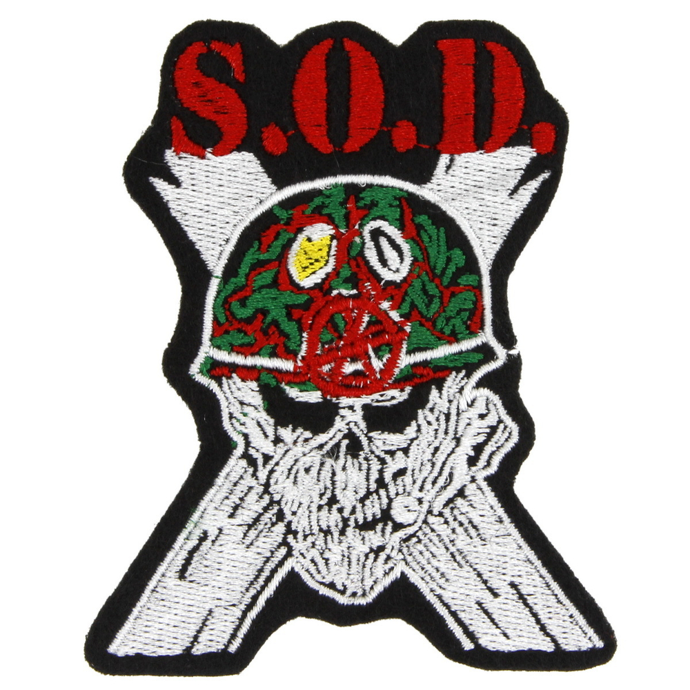 Нашивка с вышивкой группы S.O.D.