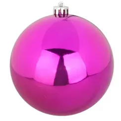 Шар пластиковый глянцевый 120 мм., фуксия., 1 шт., Snowmen (ЕК0435)