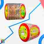 Аттракцион Водный роллер (Гидророллер) «Красно-зелёный» ПВХ, 2.2*2*2 м