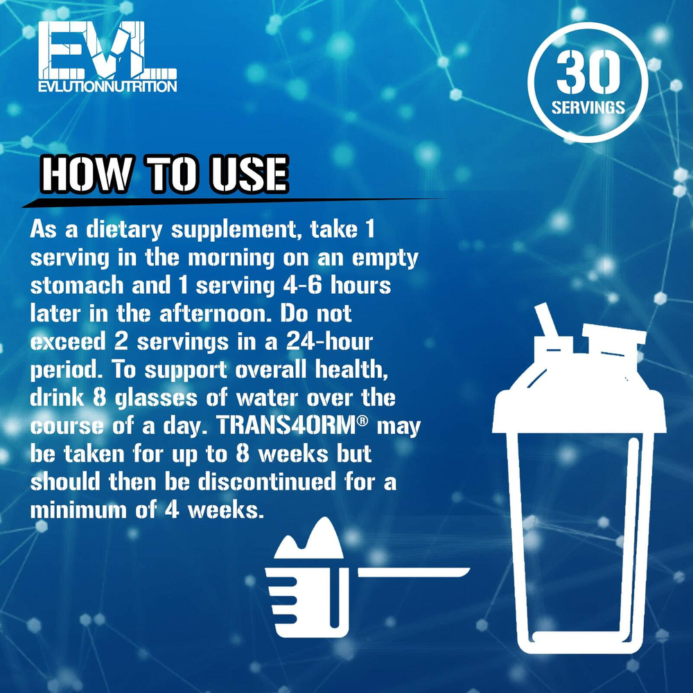 EVLution Nutrition, Trans4orm®, активная поддержка для снижения веса, синяя ветвь, 135 г (4,8 унции)
