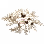 Венок хвойный новогодний «Волшебный иней» , 38 см