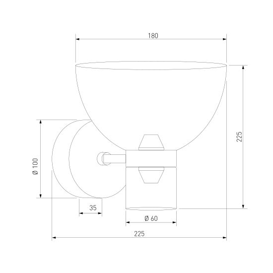 202053 LED / настенный светильник / латунь