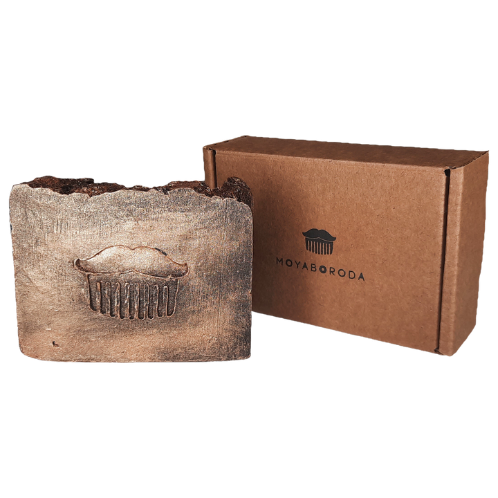Мыло для тела MOYABORODA "BROWNIE AMARETTO" (органик, живое, ликёр и шоколад). (130гр.)