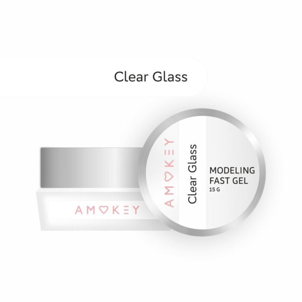 Amokey Моделирующий гель однофазный Fast Gel Clear Glass - 15гр