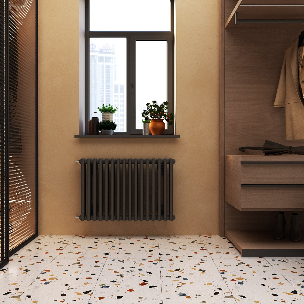 Горизонтальные трубчатые радиаторы VELAR 2057 576мм с нижним подключением